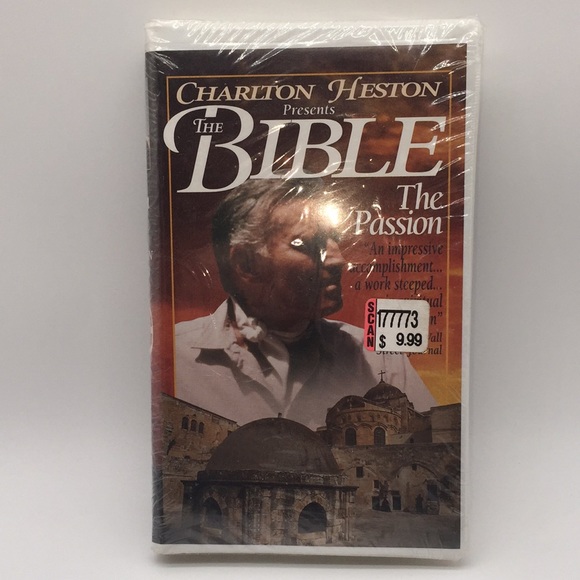 Charlton Heston Presents The Bible The Passion VHS - Picture 1 of 5